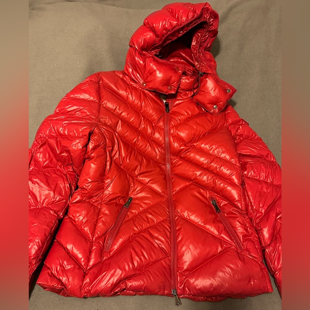 Red Moncler Puffer Jacket/Coat